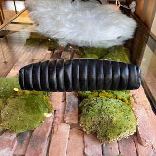 CHANEL Mademoiselle Lambskin Vertical Quilted Clutch