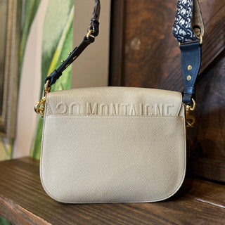 CHRISTIAN DIOR Bobby Dior Large Rope Beige Grained Calfskin Shoulder Bag