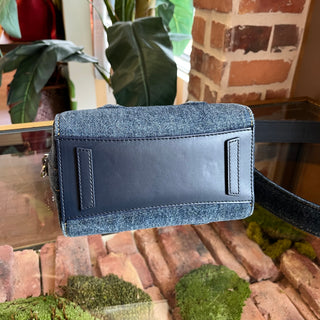 GIVENCHY Antigona Lock Toy Denim Top Handle Bag
