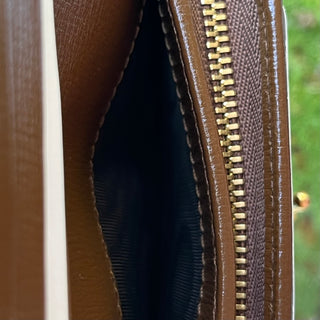 GUCCI GG Supreme Coated Canvas Piston Lock Ophidia Wallet