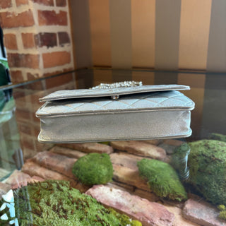 CHANEL Silver Wallet On Chain