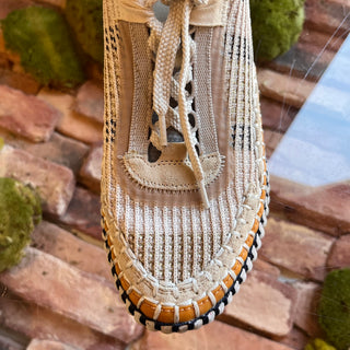 CHLOE Nama Stitch Mixed Media Walking Sneakers SZ 37 (US 7)