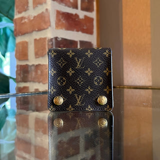 LOUIS VUITTON Small LV Monogram Folding Jewelry Case SM0074