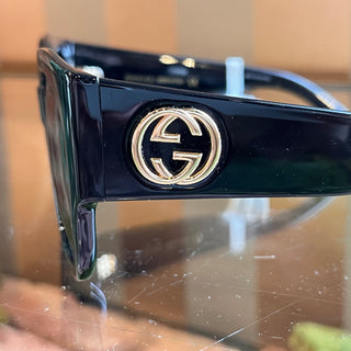 GUCCI GG014SA 001 Black Acetate Square Eye Sunnies