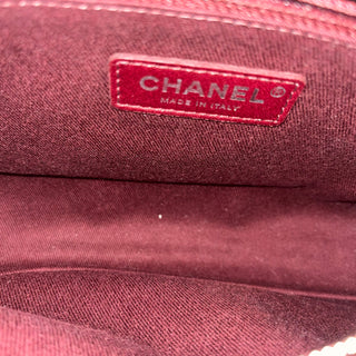 CHANEL Coco Handle Flap Small Black Caviar Chevron Quilted Shoulder Bag