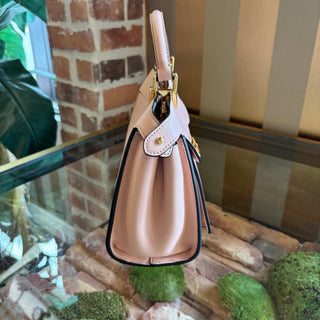 FENDI Pink Leather Front Pocket Mini Peekaboo