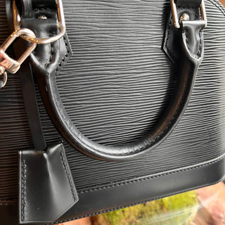 LOUIS VUITTON Alma BB Black Epi Leather Top Handle