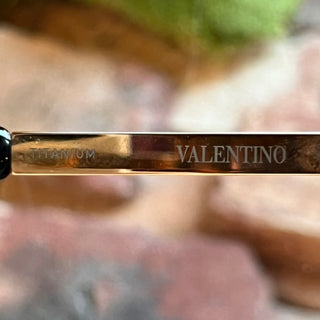 VALENTINO V-Romask Black/Gold Metal Visor Sunglasses
