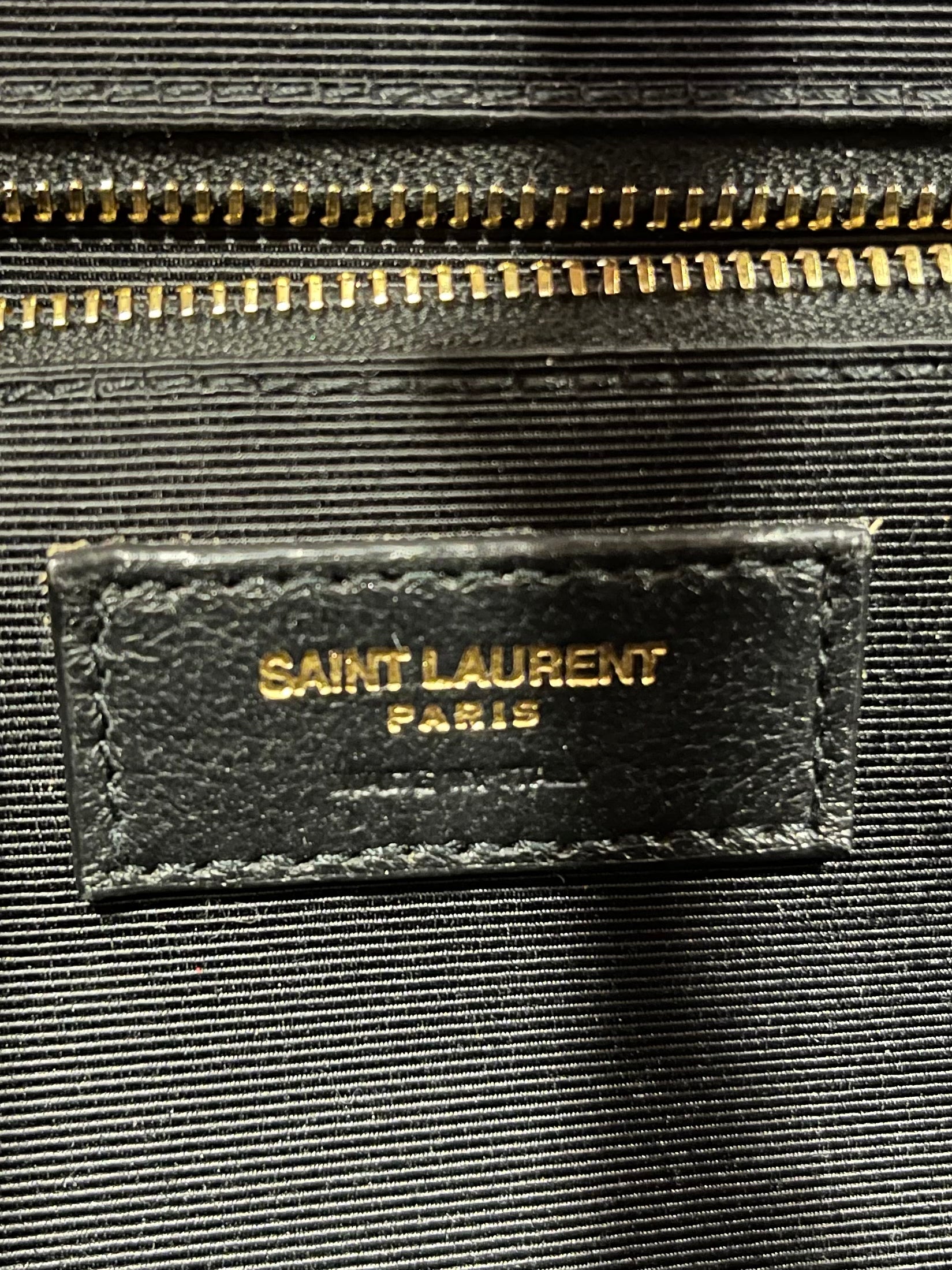 Saint Laurent Pouch Large Ysl Flap Wristlet Bag in Gray