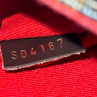 LOUIS VUITTON Croisette Damier Ebene Canvas Top Handle Bag