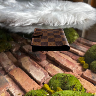 LOUIS VUITTON Vintage Damier Ebene French Bifold Wallet