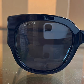 GUCCI GG142SAN Black Acetate Square Sunnies