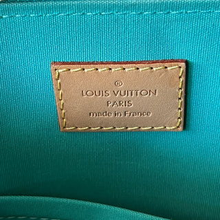 LOUIS VUITTON Monogram Vernis Alma Turquoise PM