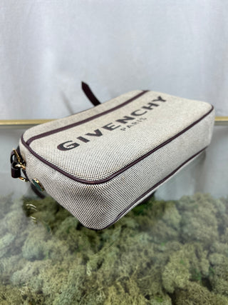 GIVENCHY Bond Beige Canvas Crossbody