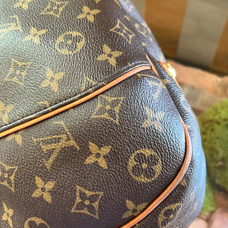 LOUIS VUITTON Galleria PM Brown Monogram Canvas Hobo Bag