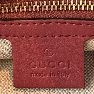 GUCCI Joy Boston Purple Guccissima Embossed Leather Satchel Bag