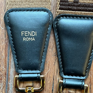 FENDI Srap You Brown Fabric Shoulder Strap