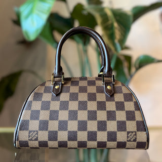 LOUIS VUITTON Damier Ebene Ribera Mini Vintage