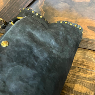 PRADA Aviator Studded Nappa Leather Top Handle Satchel Bag