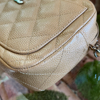 CHANEL Beige Camera Caviar Crossbody DIA312