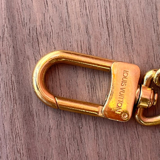 LOUIS VUITTON Anokre Gold-Tone Key Chain Bag Charm