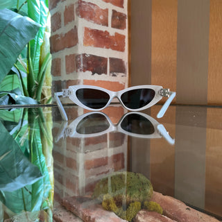 VERSACE MOD.4470-B 5474/1U Silver Cat Eye Sunglasses