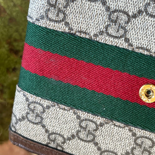 GUCCI Ophidia Beige Ebony GG Supreme Wallet