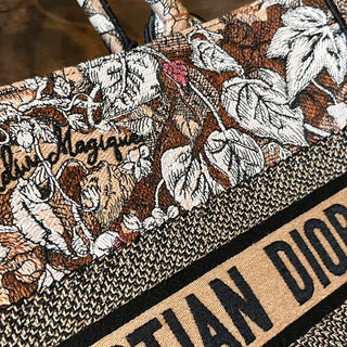 DIOR Jardin Magique Medium Pink Canvas Tote