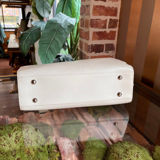LOUIS VUITTON Pont Neuf White Epi Leather Satchel Bag