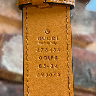 GUCCI GG Marmont Matelasse Brown Calfskin Belt Bag