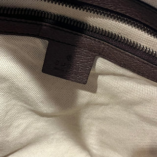 GUCCI Small Ophidia Day Beige Ebony GG Supreme Monogram Canvas New Acero Calfskin Backpack Bag