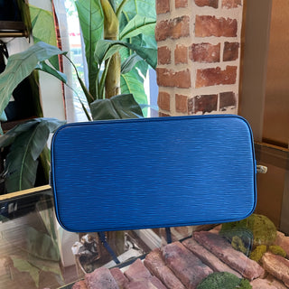 LOUIS VUITTON Toledo Blue Epi Leather Alma PM Bag