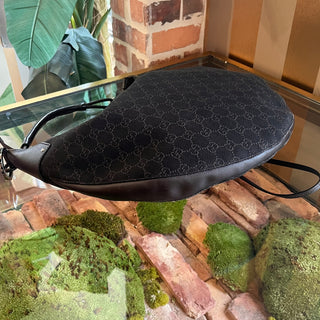 GUCCI Brown GG Monogram Canvas Hobo Bag