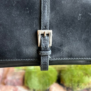 PRADA Black Leather Vintage Wallet