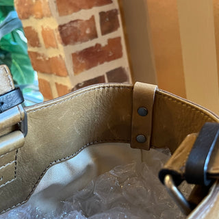 CHLOE Medium Blue Denim Logo Tote