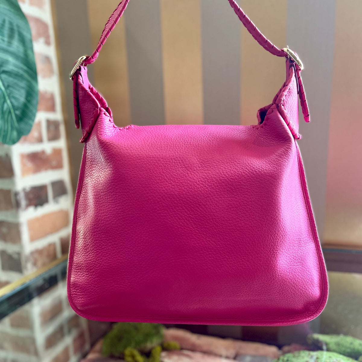 LOEWE Hot Pink Granada Shoulder Bag TS3031