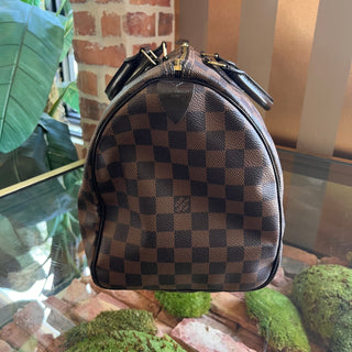 LOUIS VUITTON Damier Ebene Speedy 30 Satchel