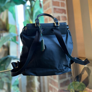 TORY BURCH Black Nylon Backpack Bag