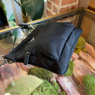 PRADA Black Nylon Messenger Bag