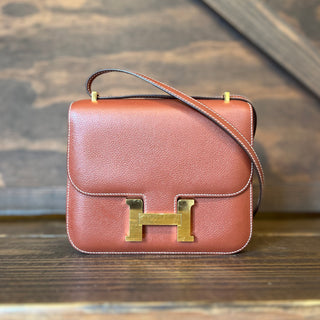 HERMES Constance 18 Evercolor Shoulder Bag