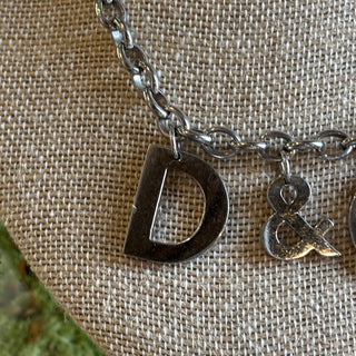 DOLCE AND GABBANA Logo Charm Collar Necklace