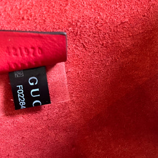 GUCCI Dionysus Mini Red GG Web Canvas Suede Crossbody Bag