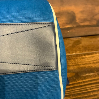 BURBERRY Kennedy Blue Canvas Duffle Bag