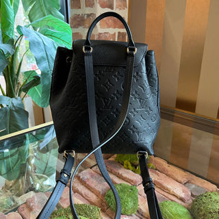 LOUIS VUITTON Montsouris Black Empriente Leather Backpack