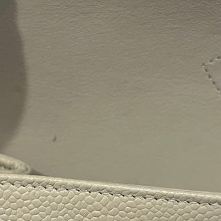 CHANEL Jumbo Double Flap Beige Caviar Quilted Leather Shoulder Bag