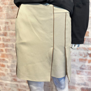 GUCCI Tan Brown Mid Length Skirt SZ40(4US/S)