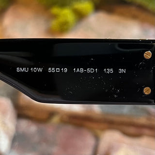 MIUMIU SMU 10W Black Acetate Square Sunglasses