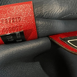 GUCCI Rajah Large Yankee Navy Blue Suede Sports Tote Bag