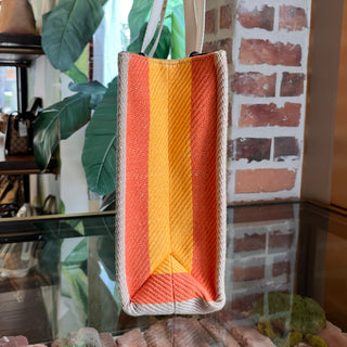 CHLOE Medium Woody Multicolor Canvas Tote