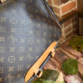 LOUIS VUITTON Deauville Brown Monogram Canvas Vintage Satchel